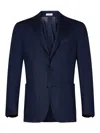 Boglioli Single-breasted Blue Cashmere In Blue