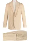 Boglioli Man Suit Beige Size 44 Cotton In Neutrals