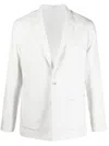 Boglioli Single-breasted Linen Blazer In White