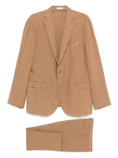 Boglioli Single-breasted Suit In Neutral