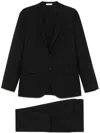 Boglioli Wool Double-breasted Suit In Black