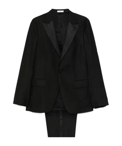 Boglioli Wool Single-breasted Suit In Black
