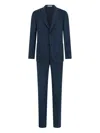 Boglioli Cotton Linen Satin Dover Suit In Blue