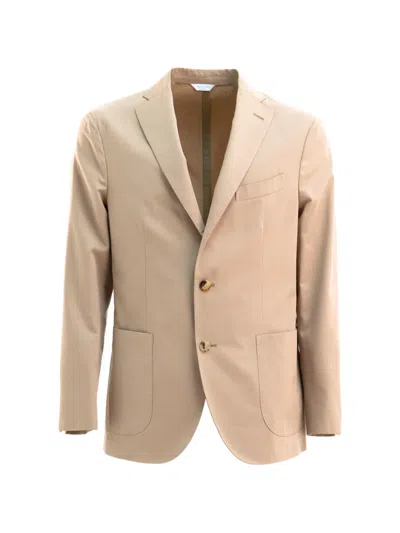 Boglioli Single-breasted Suit In Brown
