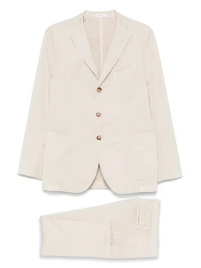 Boglioli Single-breasted Suit In Neutrals
