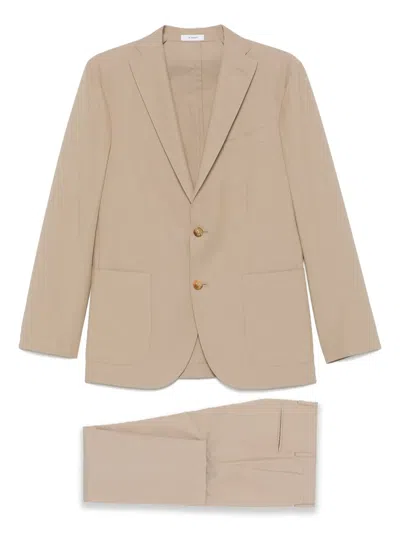 Boglioli Single-breasted Suit In Neutrals