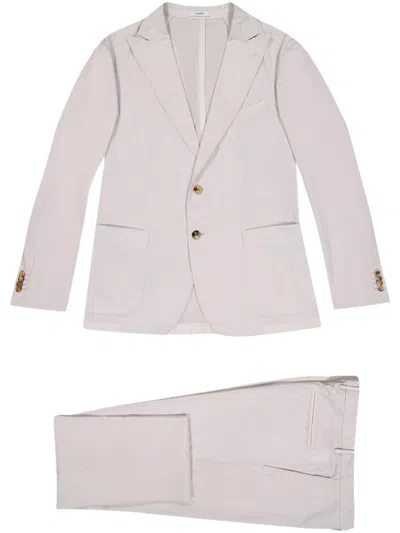 Boglioli Single-breasted Suit In Neutrals