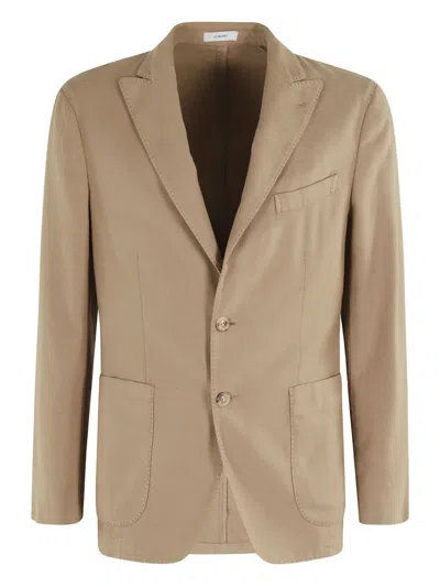 Boglioli Single-breasted Tailored Jacket In Neutral