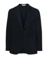 Boglioli Single-breasted Twill Blazer In Black