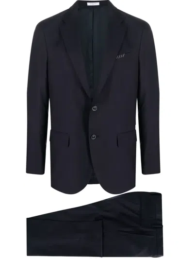 Boglioli Single-breasted Virgin-wool Suit In Blue