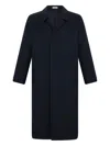 Boglioli Single-breasted Wool-blend Coat In Blue