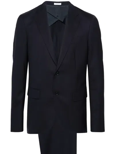 Boglioli Single-breasted Wool Suit In Blue
