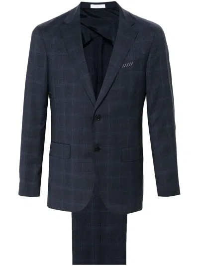 Boglioli Single-breasted Wool Suit In Blue