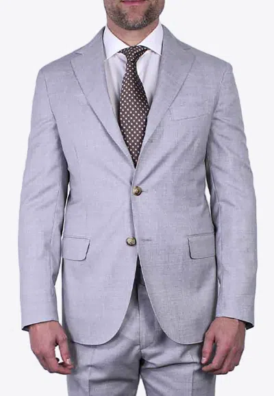 Boglioli Single-breasted Wool Suit In Gray
