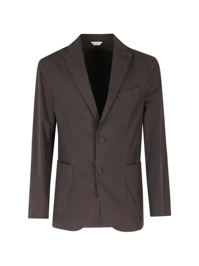 Boglioli Single-breasted Blazer In Brown