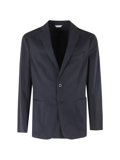 Boglioli Single-breasted Notch-lapel Blazer In Blue