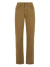 Boglioli Slim Chinos Trousers In Brown