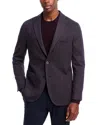 Boglioli Slim Fit Herringbone Jacket In Navy/brown