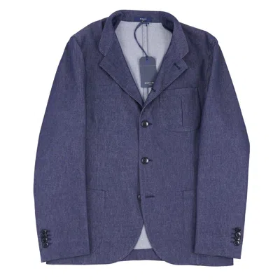 Pre-owned Boglioli Soft-constructed Blue Stretch Twill Denim Sport Coat M (38-40r)