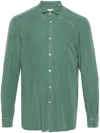 Boglioli Spread-collar Long-sleeve Shirt In Green