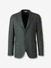 Boglioli Patch-pocket Single-breasted Blazer In Green