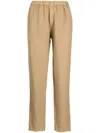 Boglioli Straight-leg Linen Trousers In Braun