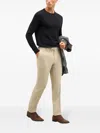 Boglioli Straight-leg Virgin-wool Chinos In Neutrals