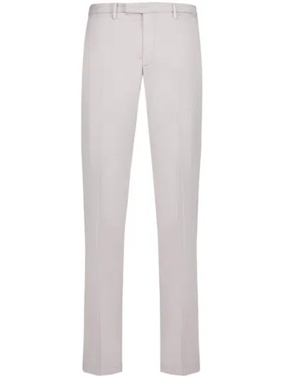 Boglioli Stretch-cotton Tailored Pants In Neutrals