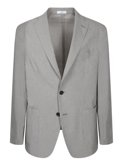 Boglioli Structured Two-button Beige Blazer With Flap Pockets