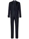 Boglioli Navy Blue Suit In Virgin Wool In Blue