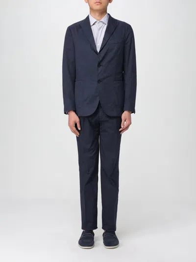 Boglioli Suit  Men Color Blue