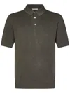 Boglioli Sweaterlight Green Honeycomb Cotton Short-sleeved Polo Shirt. In Green