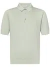Boglioli Honeycomb Cotton Short-sleeve Polo In Green