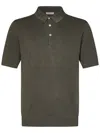 Boglioli Sweaterlight Green Honeycomb Cotton Short-sleeved Polo Shirt. In Green