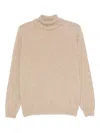 Boglioli Knitted Roll-neck Sweater In Neutral