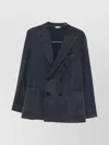 Boglioli Tailored Blazer With Peak Lapels And Pockets In Multi