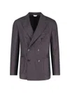Boglioli Tailored Brown Jacket With Structured Silhouette In Brown