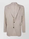Boglioli Tailored Jacket With Front Pockets And Back Vent In White
