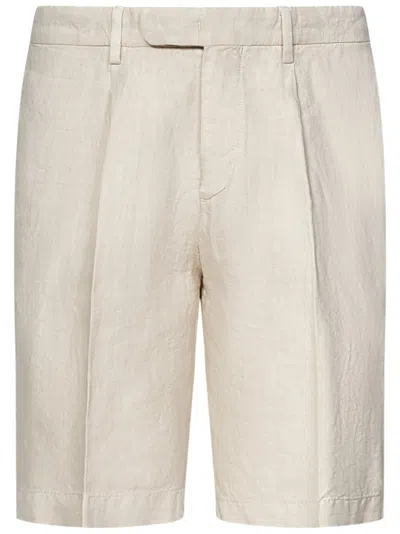 Boglioli Tailored Knee-length Beige Bermuda Shorts