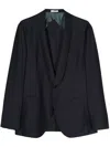 Boglioli Textured Single-breasted Blazer In Blue