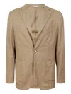 Boglioli Three-button Patch-pocket Blazer In Brown