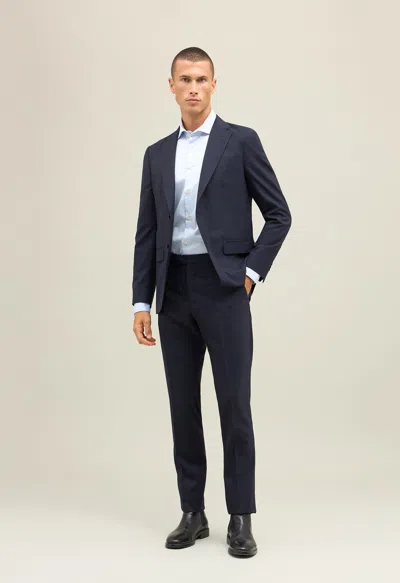 Boglioli Tropical Wool B-line Suit In Dark Blue