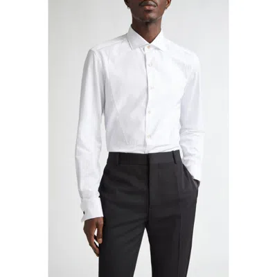 Boglioli Spread-collar Cotton Shirt In White