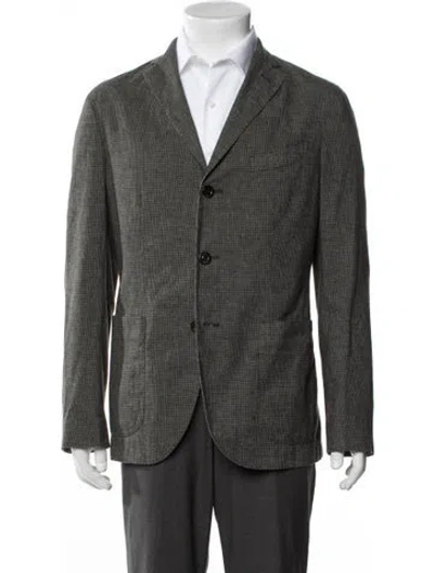 Pre-owned Boglioli Tweed Pattern Blazer W/ Tags In Green
