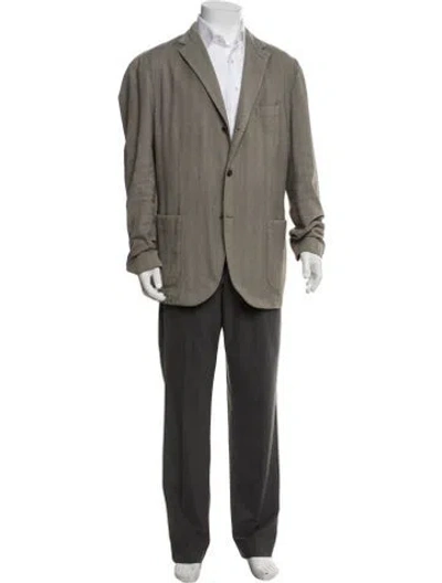 Pre-owned Boglioli Tweed Pattern Jacket In Neutrals