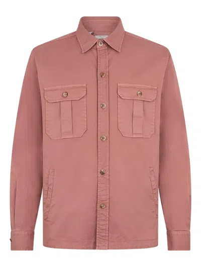 Boglioli Twill Shirt In Pink