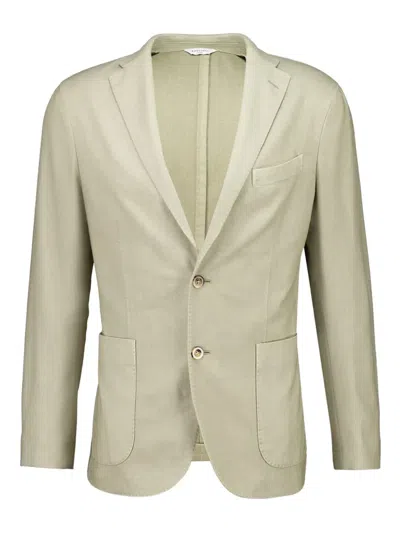 Boglioli Two-button Patch-pocket Blazer In Green