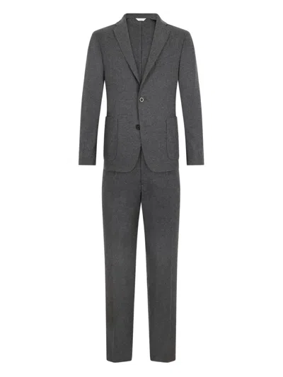 Boglioli Two-button Patch-pocket Suit In Gray