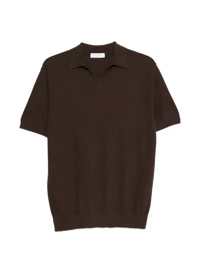 Boglioli V-neck T-shirt In Brown