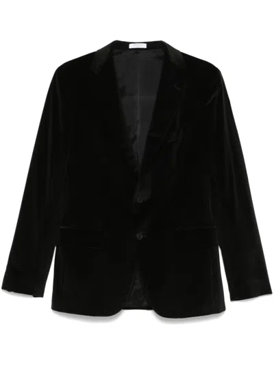 Boglioli Velvet Blazer In Black